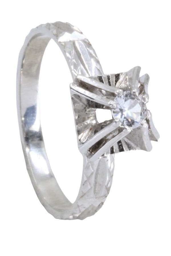 SOLITAIRE DIAMANT 0.11 CARAT — vue 6