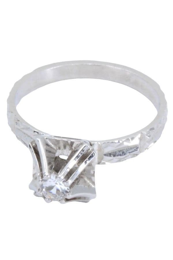 SOLITAIRE DIAMANT 0.11 CARAT — vue 3