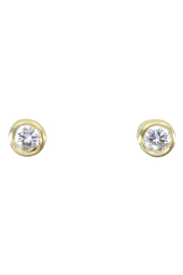 BOUCLES D'OREILLES CLOUS DIAMANTS 0.07 CARAT — vue 1