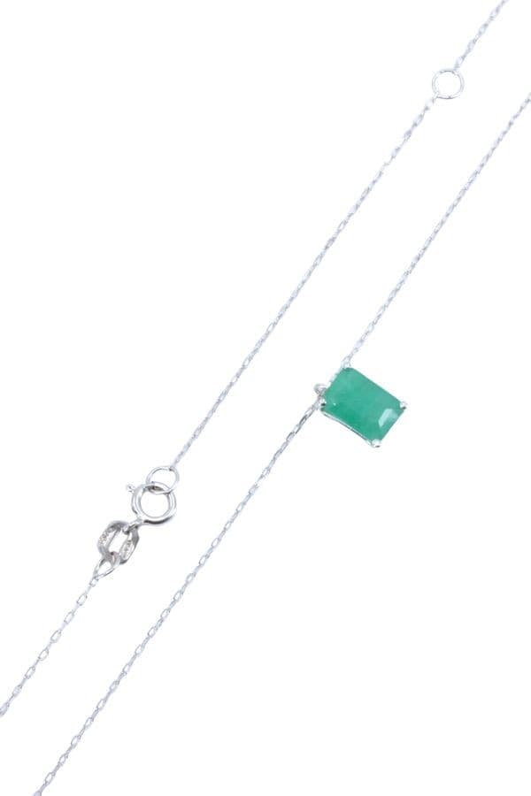 COLLIER SOLITAIRE ÉMERAUDE — vue 5