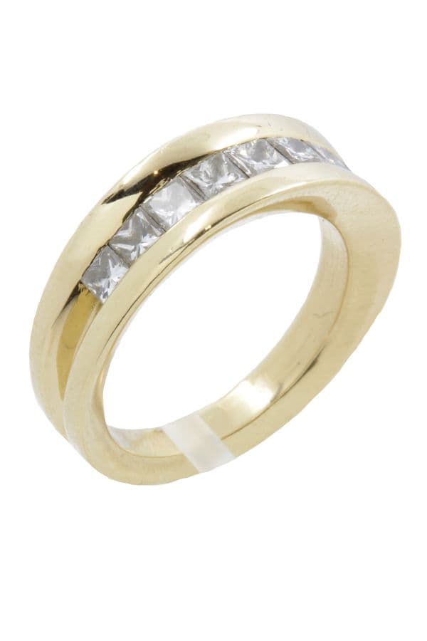 DEMI-ALLIANCE DIAMANTS SERTI MYSTERIEUX — vue 2