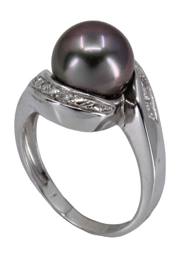 BAGUE TOURBILLON PERLE DE TAHITI ET DIAMANTS — vue 5