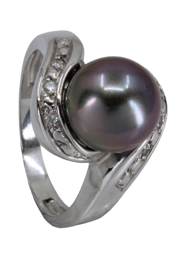 BAGUE TOURBILLON PERLE DE TAHITI ET DIAMANTS — vue 6