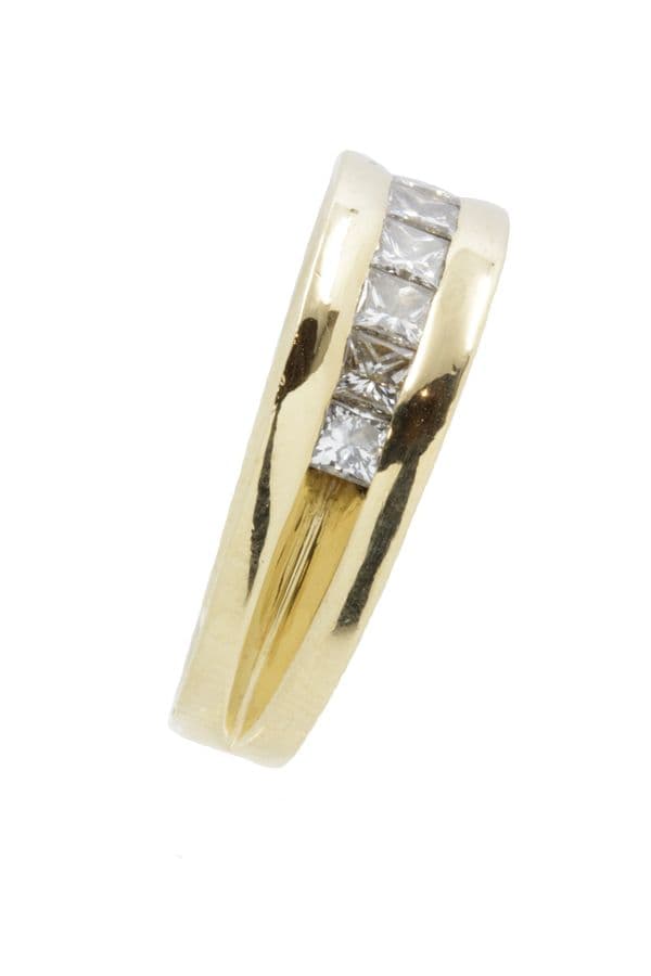 DEMI-ALLIANCE DIAMANTS SERTI MYSTERIEUX — vue 3