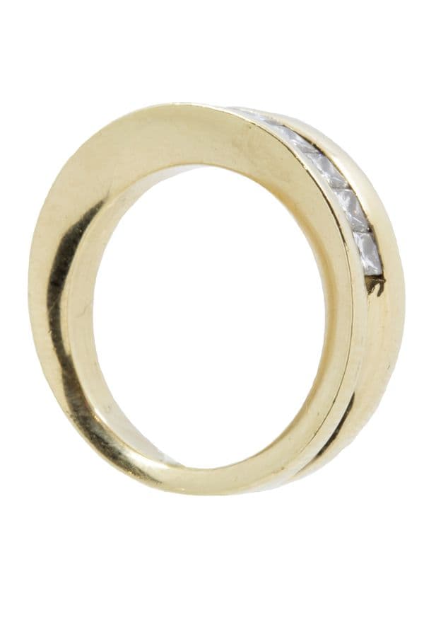 DEMI-ALLIANCE DIAMANTS SERTI MYSTERIEUX — vue 4