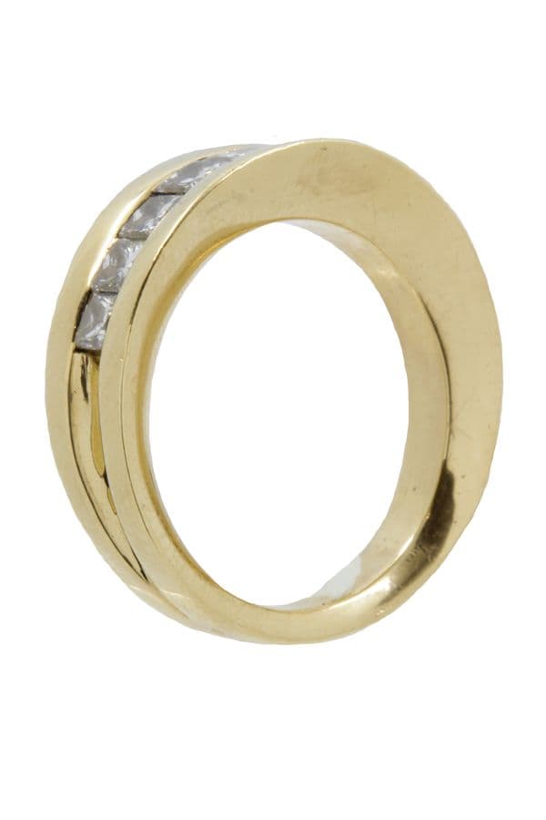 DEMI-ALLIANCE DIAMANTS SERTI MYSTERIEUX — vue 6