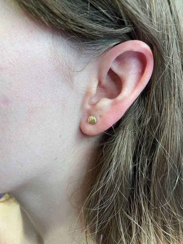 BOUCLES D'OREILLES COQUILLAGES — vue 2