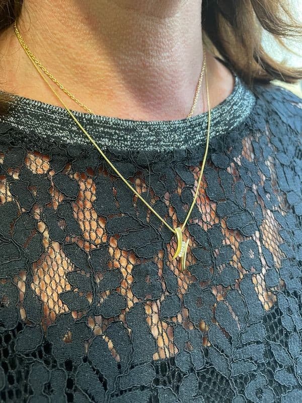 COLLIER TRILOGIE DIAMANTS — vue 2