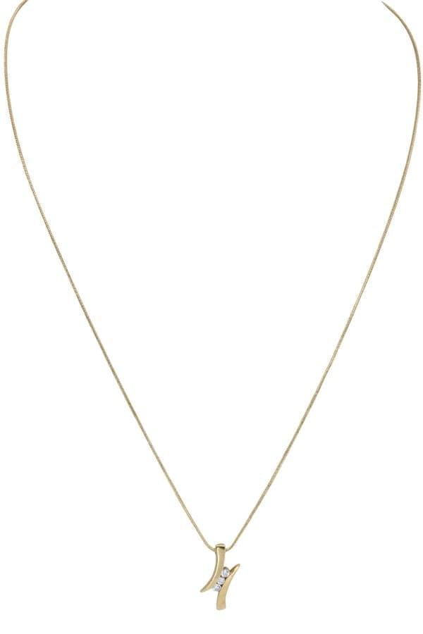 COLLIER TRILOGIE DIAMANTS — vue 1
