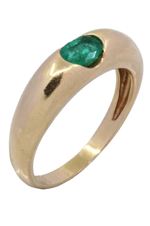 BAGUE JONC ÉMERAUDE — vue 4