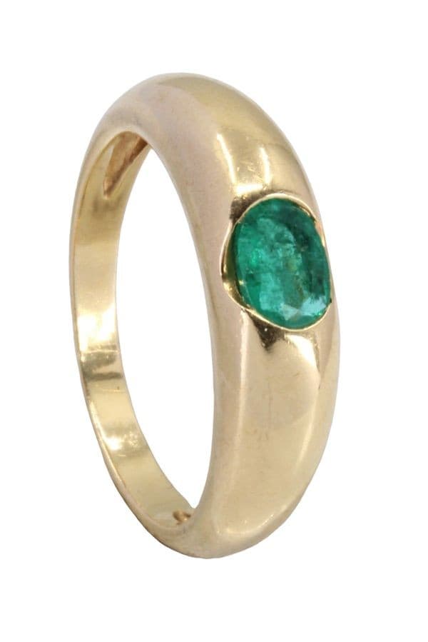 BAGUE JONC ÉMERAUDE — vue 5