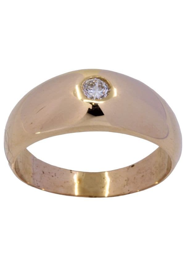 BAGUE JONC ANGLAIS DIAMANT — vue 1
