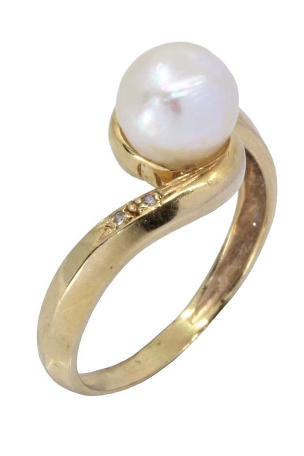 BAGUE TOURBILLON PERLES ET DIAMANTS — vue 5