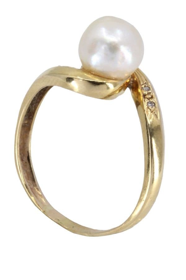 BAGUE TOURBILLON PERLES ET DIAMANTS — vue 6
