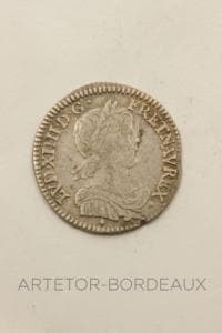 1/12 d'écu à la mèche longue - Louis XIV — vue 1