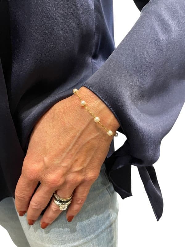BRACELET MODERNE PERLES — vue 2