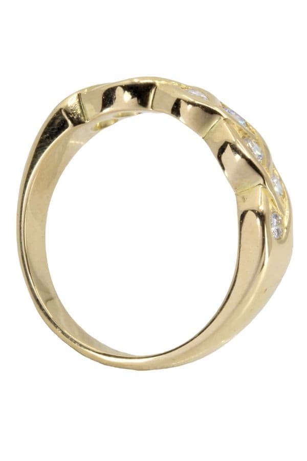 BAGUE TRESSÉE DIAMANTS — vue 6