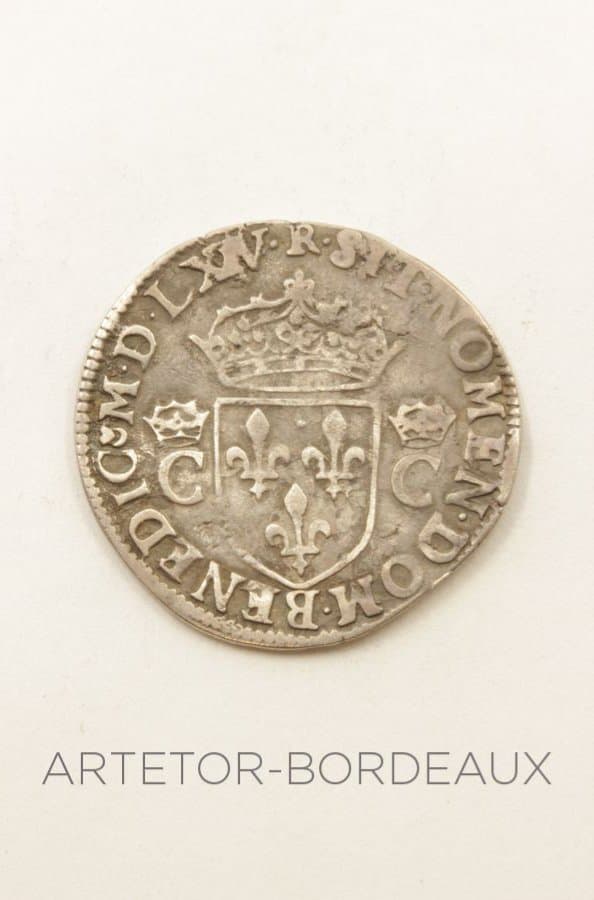 Demi teston - 2ème type - Charles IX — vue 2