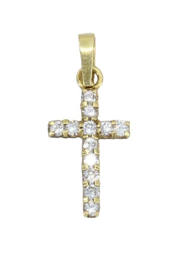 CROIX MODERNE DIAMANTS — vue 1