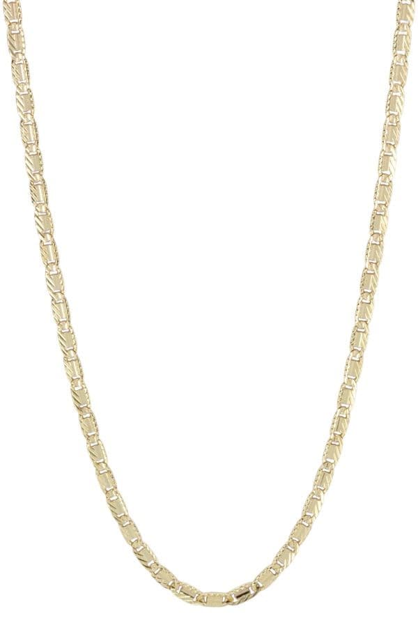 CHAINE MAILLE PLATE FANTAISIE — vue 1