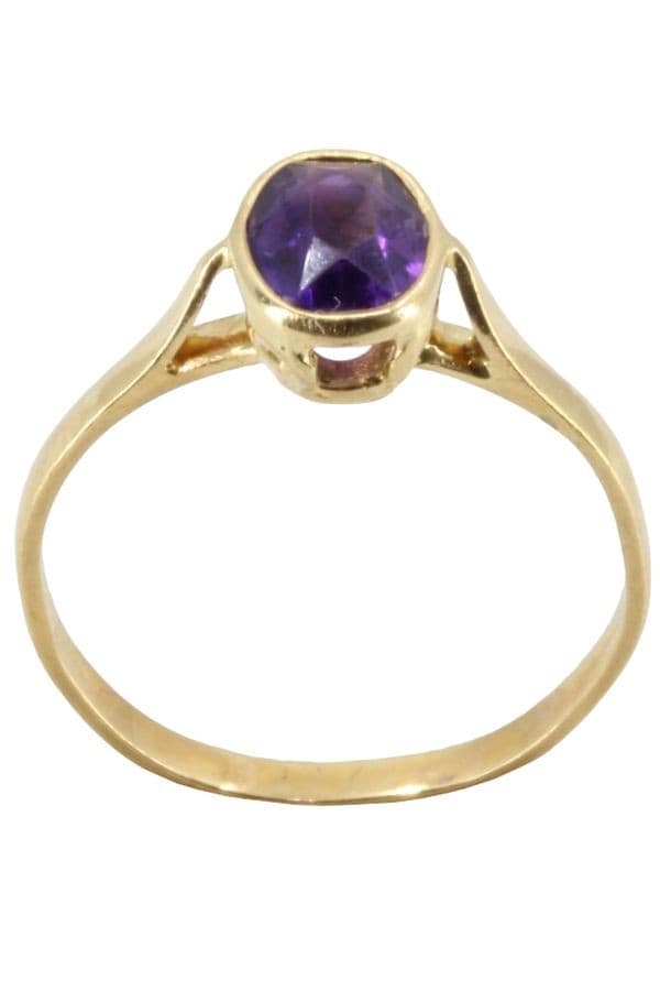 BAGUE MODERNE AMÉTHYSTE — vue 1