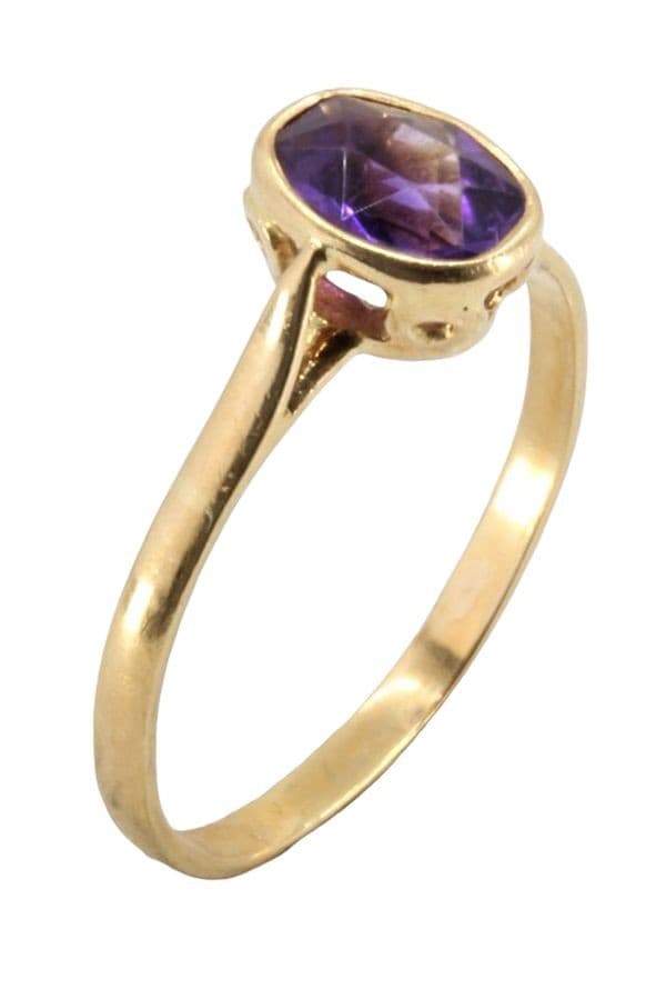 BAGUE MODERNE AMÉTHYSTE — vue 4