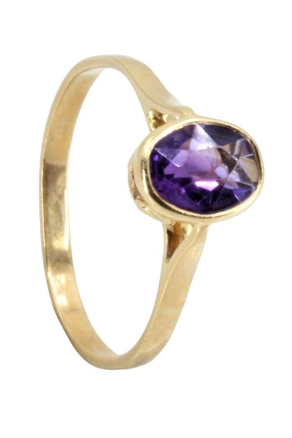BAGUE MODERNE AMÉTHYSTE — vue 5