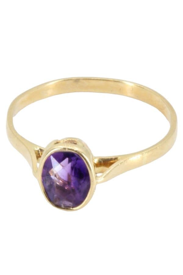 BAGUE MODERNE AMÉTHYSTE — vue 3
