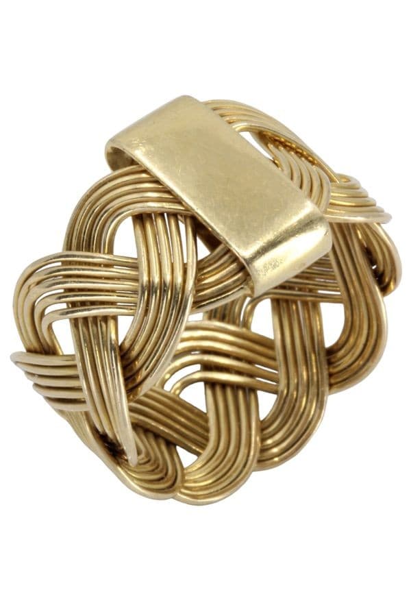 BAGUE LARGE TRESSÉE — vue 4