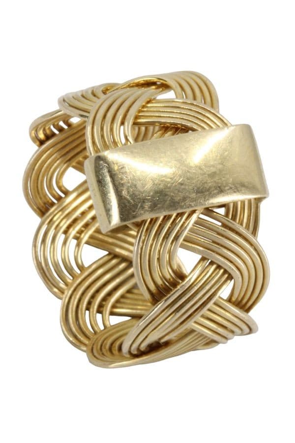 BAGUE LARGE TRESSÉE — vue 5