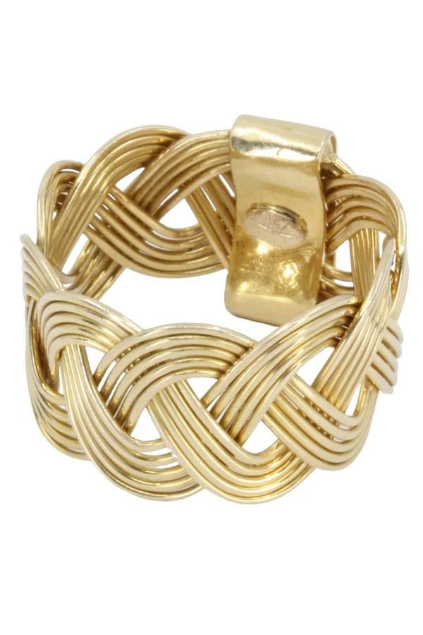 BAGUE LARGE TRESSÉE — vue 6