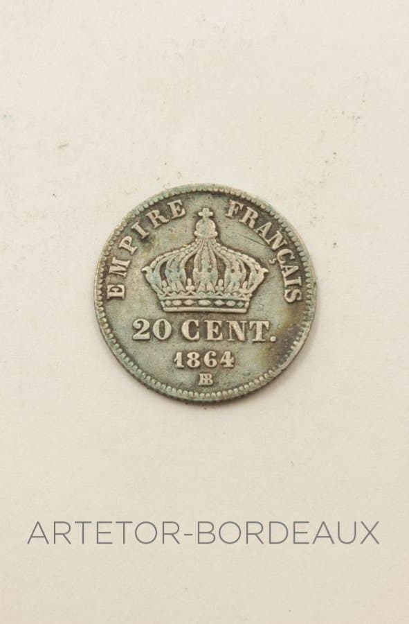 20 centimes - Napoléon III — vue 2