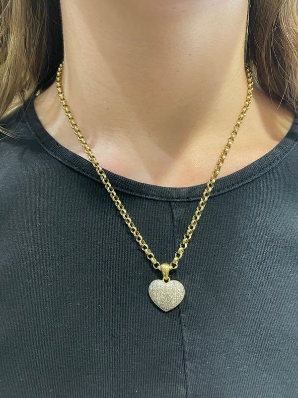 PENDENTIF MODERNE COEUR — vue 2