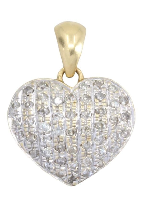 PENDENTIF MODERNE COEUR — vue 1