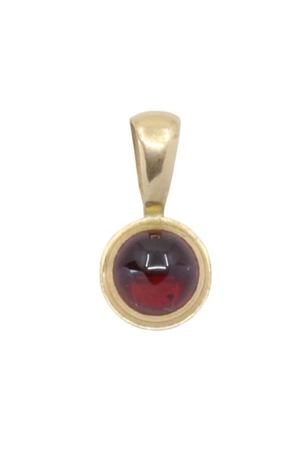 PENDENTIF GRENAT CABOCHON — vue 1
