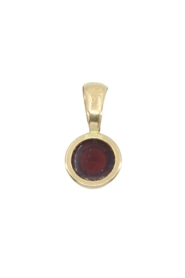 PENDENTIF GRENAT CABOCHON — vue 3