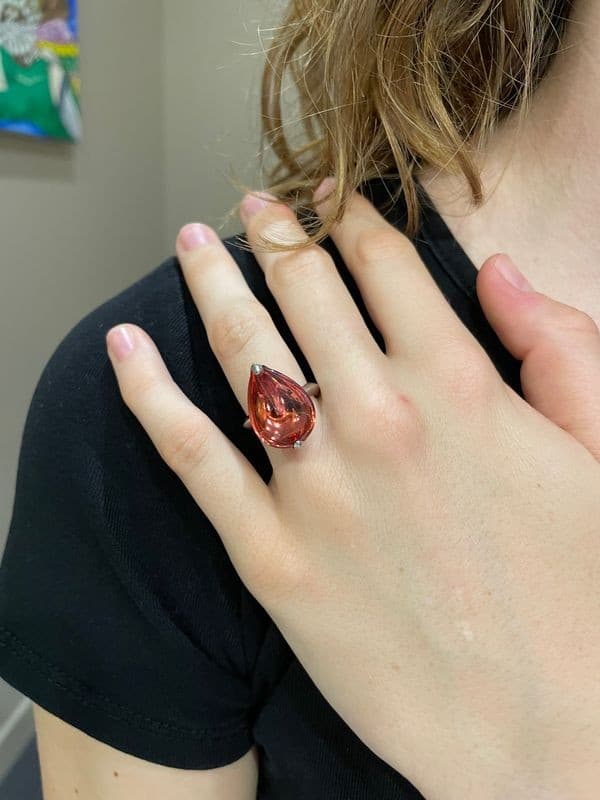 BAGUE BACCARAT"FLEUR DE PSYDÉLIC" — vue 2