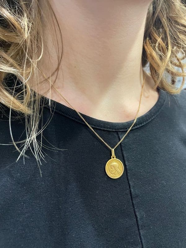 MÉDAILLE CHRIST SIGNÉE GRUN — vue 2