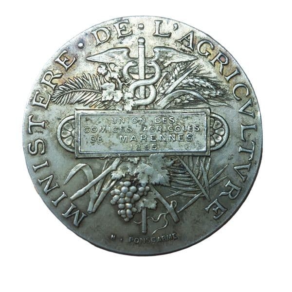 MÉDAILLE AGRICOLE ARGENT — vue 2