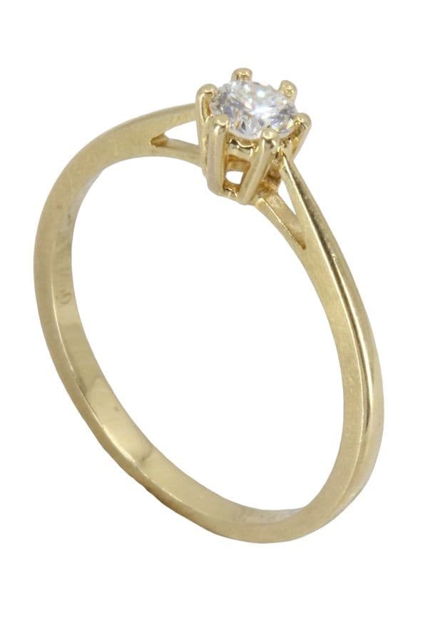 SOLITAIRE DIAMANT 0.20 CARAT — vue 6