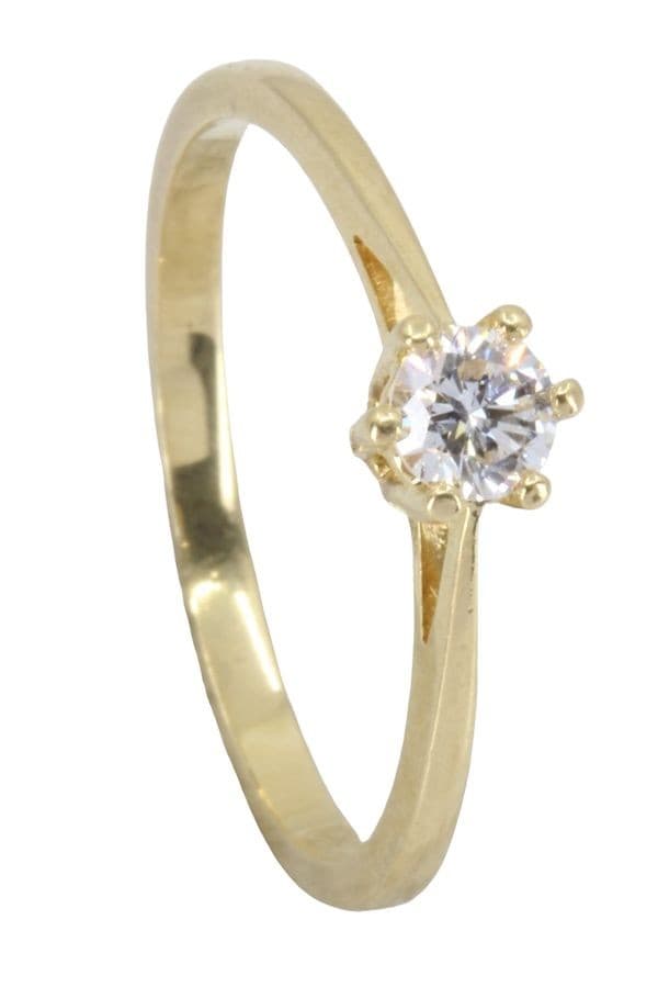 SOLITAIRE DIAMANT 0.20 CARAT — vue 5