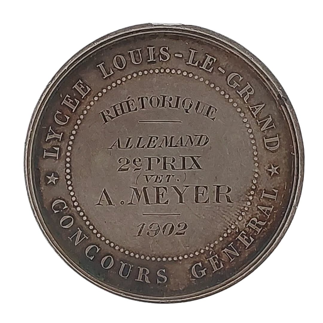 MEDAILLE ARGENT LYCEE LOUIS LE GRAND — vue 2