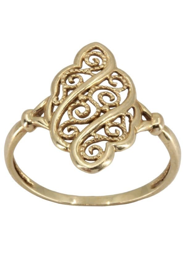 BAGUE MODERNE FILIGRANE — vue 1