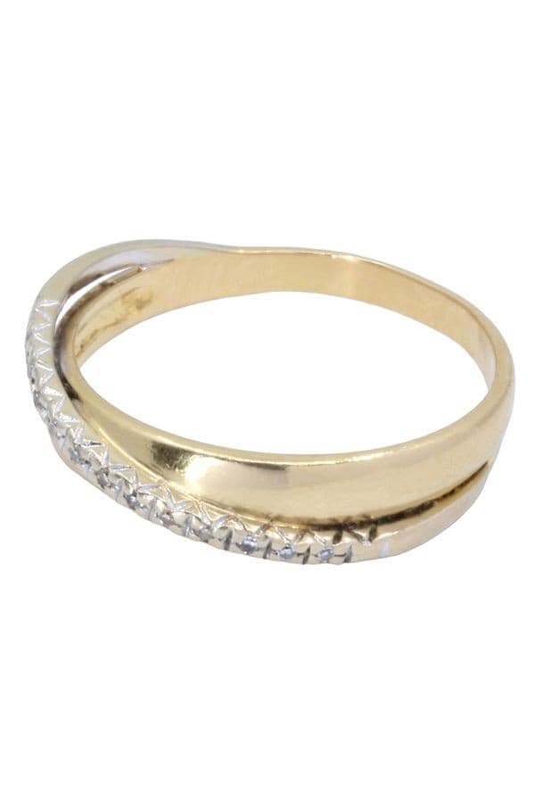 BAGUE ENTRELACÉE DIAMANTS — vue 3