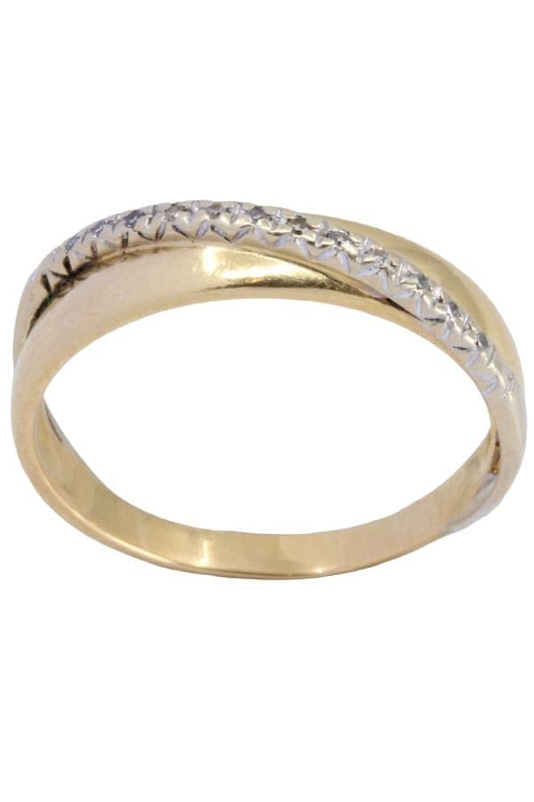 BAGUE ENTRELACÉE DIAMANTS — vue 1