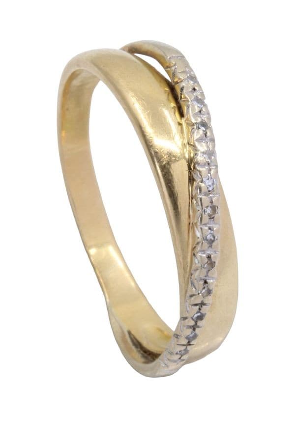 BAGUE ENTRELACÉE DIAMANTS — vue 6