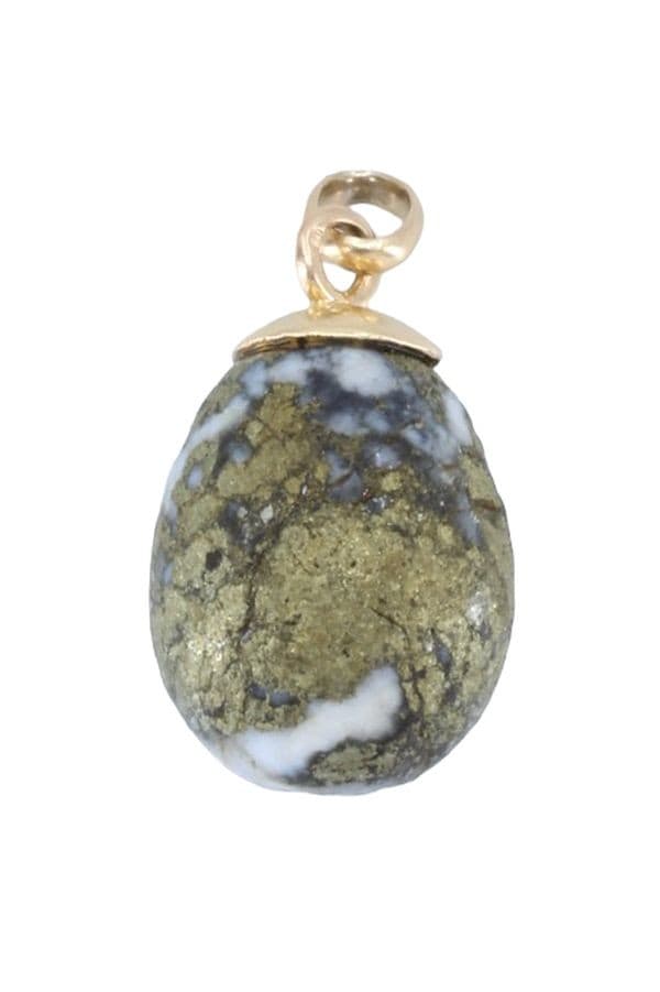 PENDENTIF PYRITE QUARTZ — vue 3