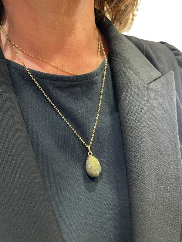 PENDENTIF PYRITE QUARTZ — vue 2