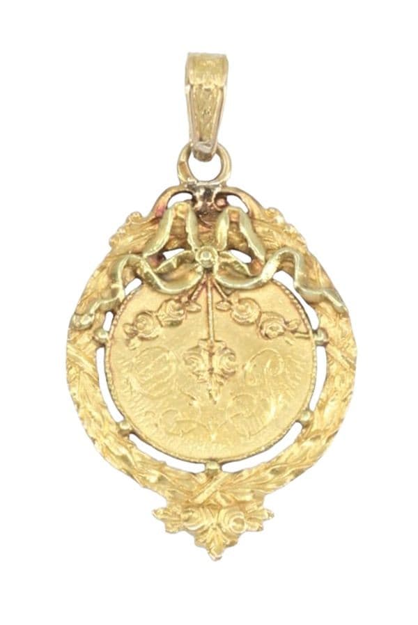 MÉDAILLE IDENTITÉ ART-DÉCO — vue 1
