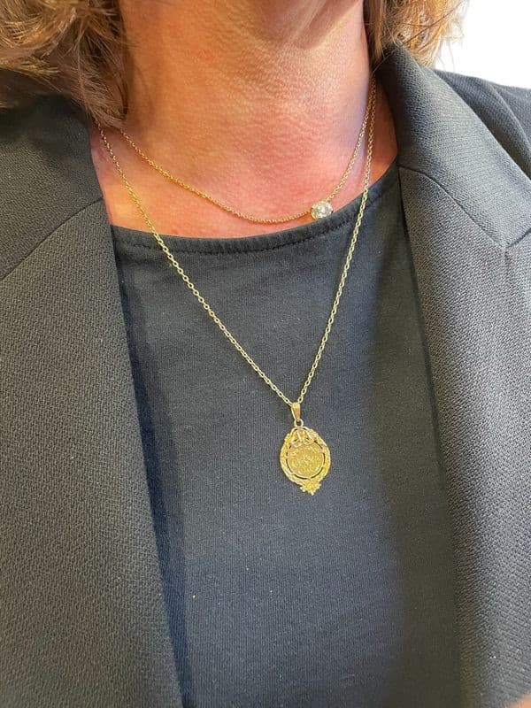 MÉDAILLE IDENTITÉ ART-DÉCO — vue 2